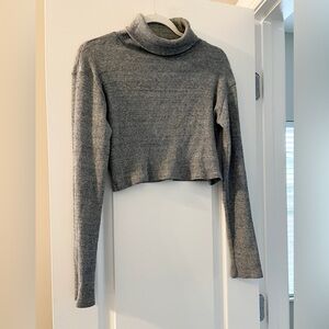 Zara Heather Gray Turtleneck Sweater
